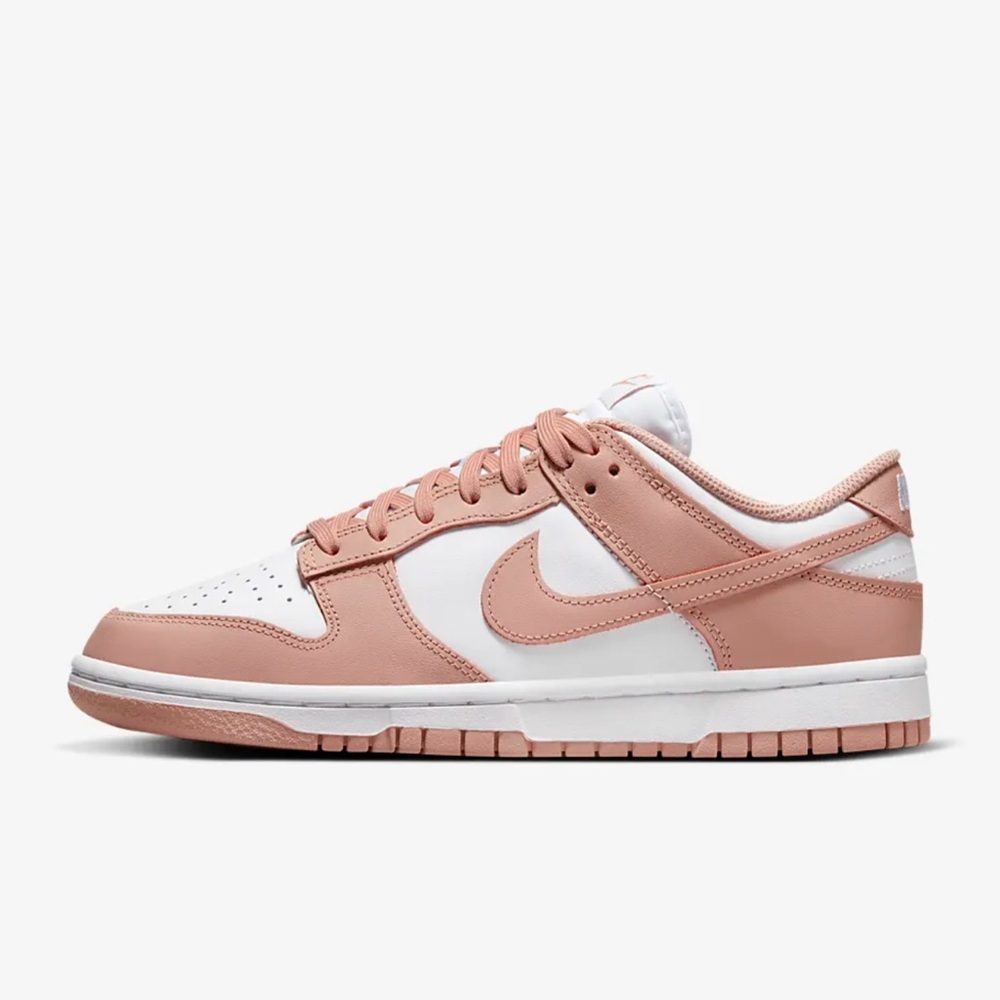 Nike Women's Pink and White Sneakers